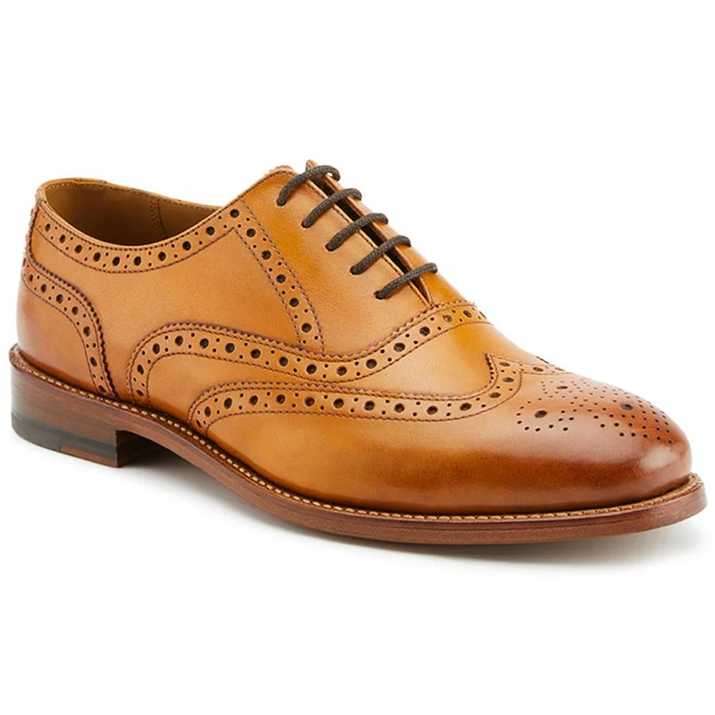Braxton Leather Brogues - BRAXTON / 326 034 - Tan