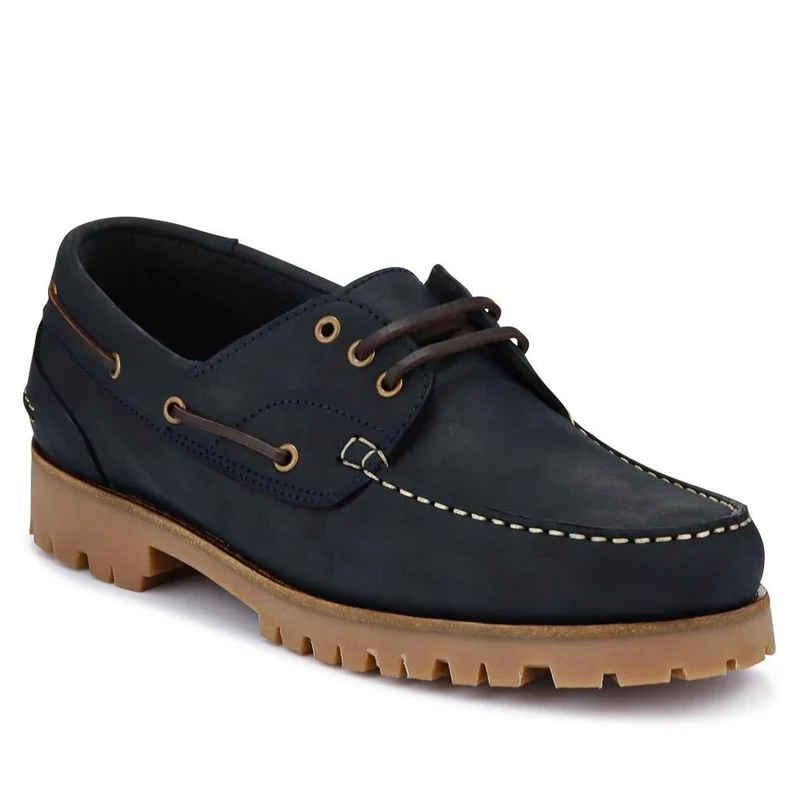 Pickering2 Leather Boat Shoes - PICKERING2 / 325 137 - Navy