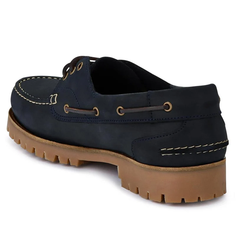 Pickering2 Leather Boat Shoes - PICKERING2 / 325 137 - Navy