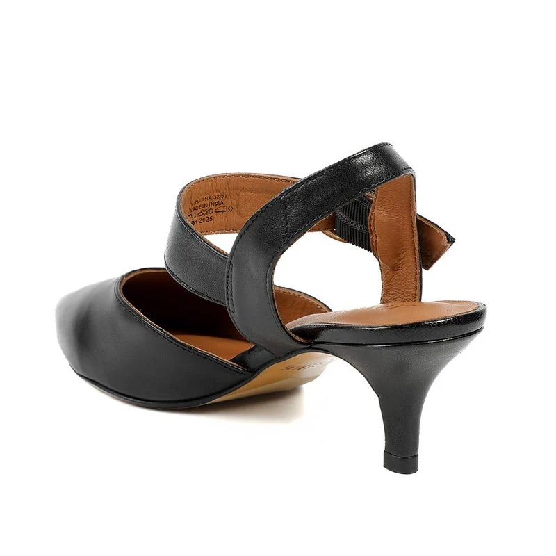 Yohanna Leather Court Shoes - YOHANNA / 325 144 - Black