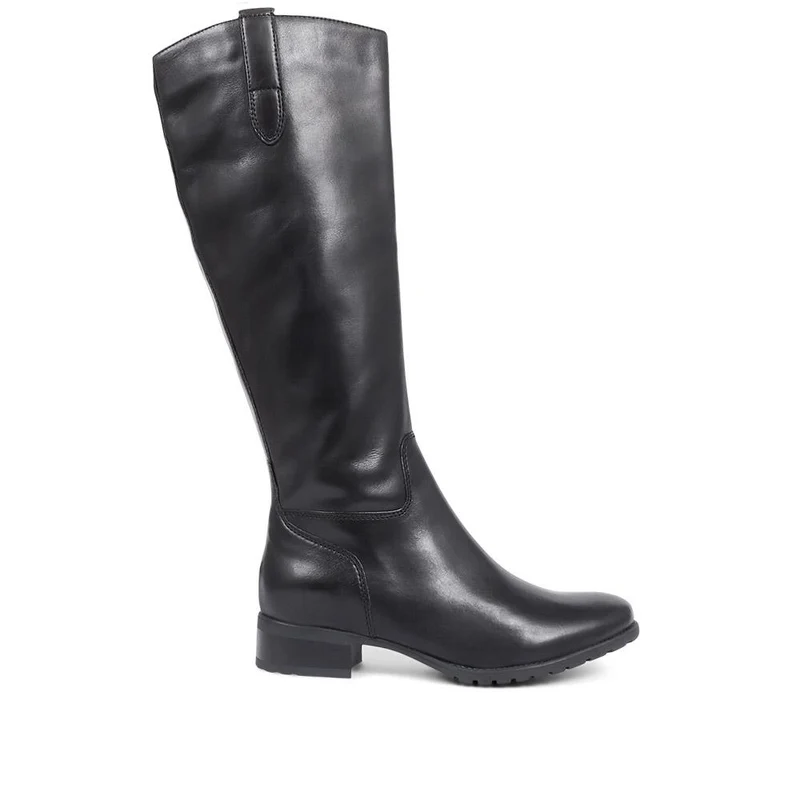 Cinzia Leather Riding Boots - CINZIA / 320 543 - Black