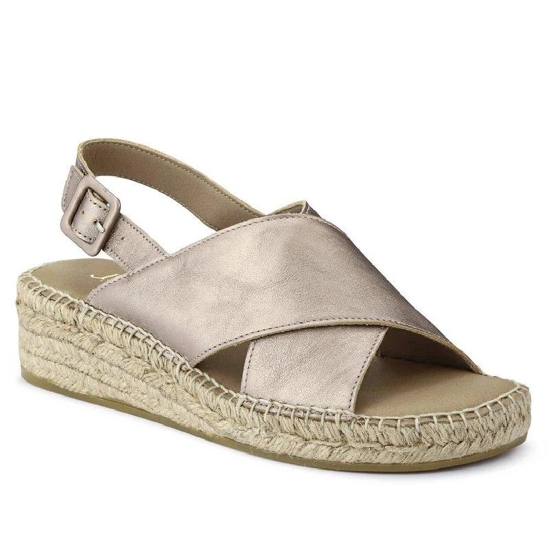 Jessa Leather Sandals - JESSA / 327 520 - Metallic Beige