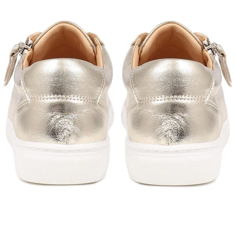 Padova2 Leather Lace-Up Trainers - PADOVA2 / 324 917 - Gold