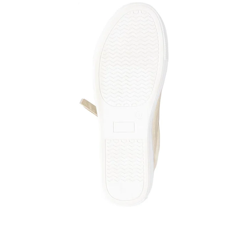 Padova2 Leather Lace-Up Trainers - PADOVA2 / 324 917 - Gold