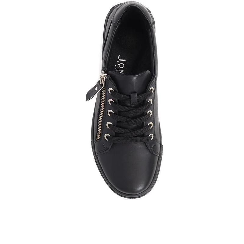 Padova2 Leather Lace-Up Trainers - PADOVA2 / 324 917 - Black-Black