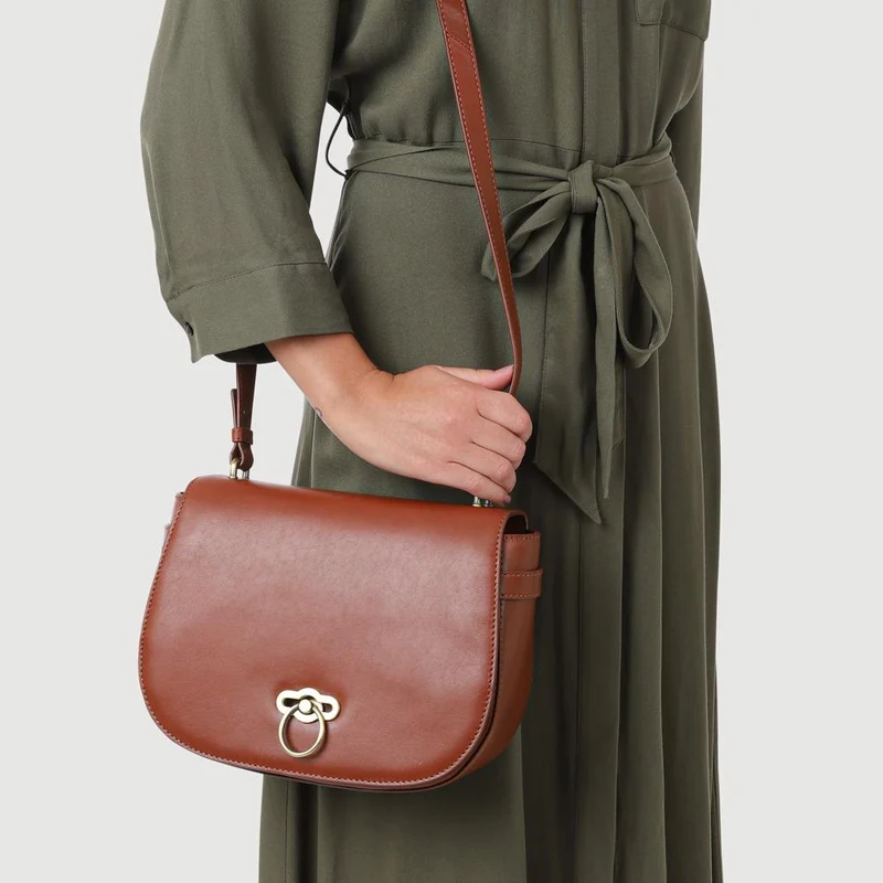 Vesper1 Leather Handbag - VESPER1 / 328 016 - Tan