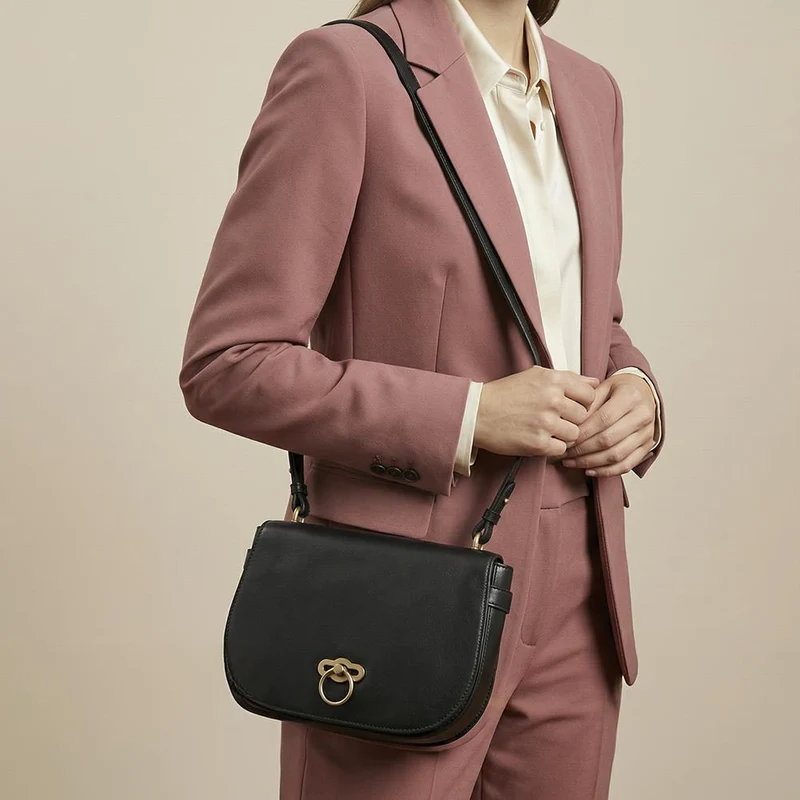 Vesper1 Leather Handbag - VESPER1 / 328 016 - Black