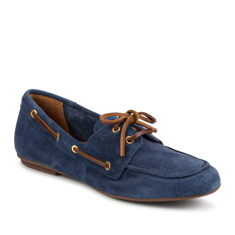 Perissa Leather Loafers - PERISSA / 328 377 - Navy Suede