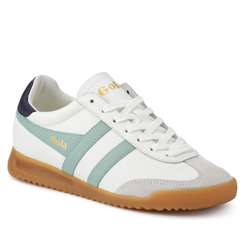 Gola Torpedo Leather Trainers - JAC41503 / 326 754 - White-Green