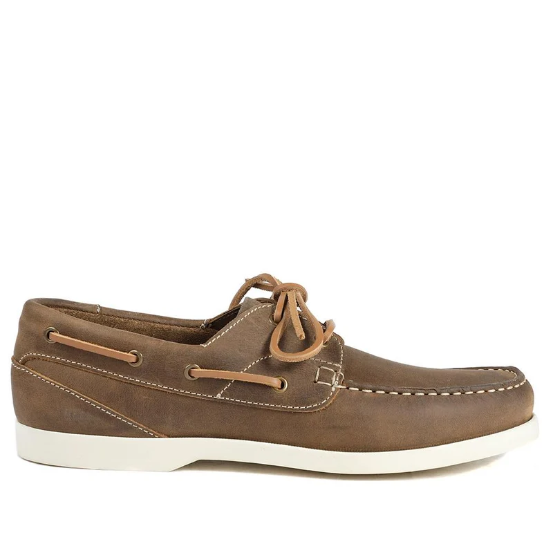 Parsons Leather Boat Shoes - PARSONS / 320 153 - Tan
