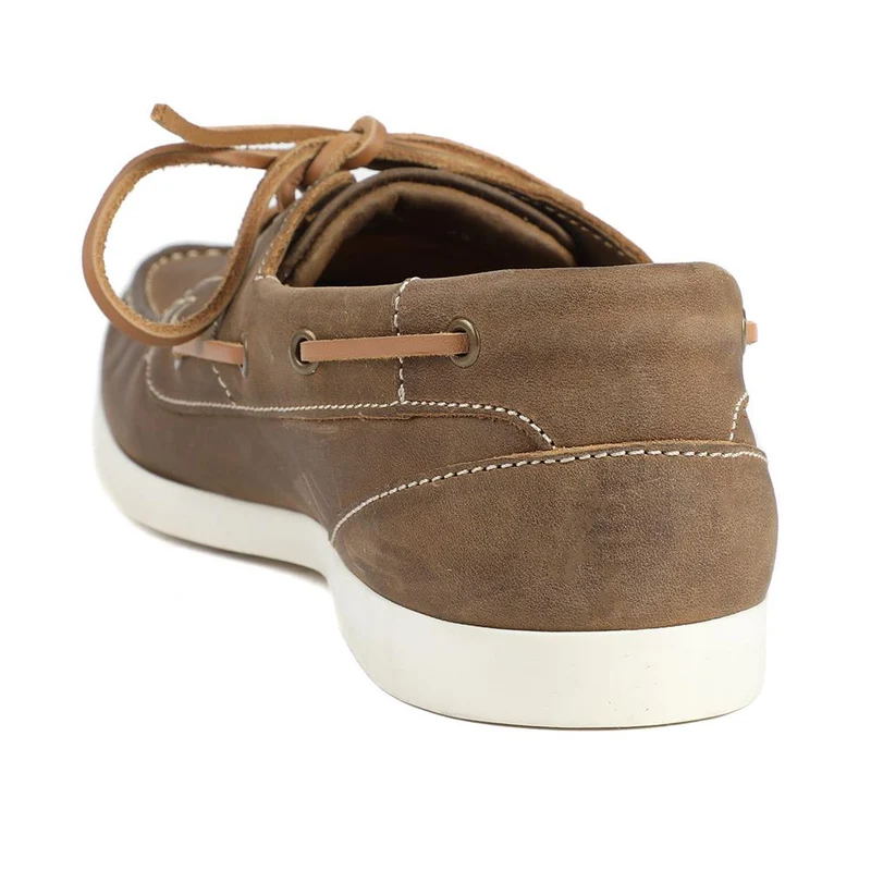 Parsons Leather Boat Shoes - PARSONS / 320 153 - Tan