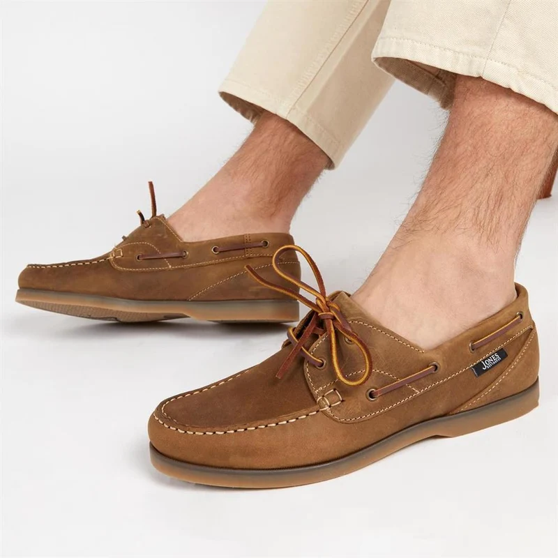 Parsons Leather Boat Shoes - PARSONS / 320 153 - Tobacco