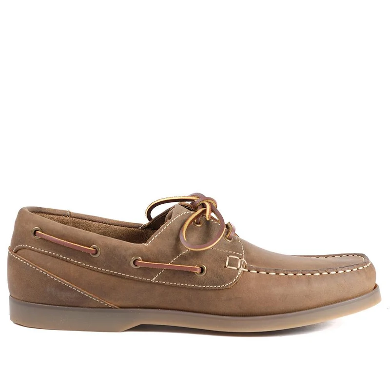 Parsons Leather Boat Shoes - PARSONS / 320 153 - Tobacco
