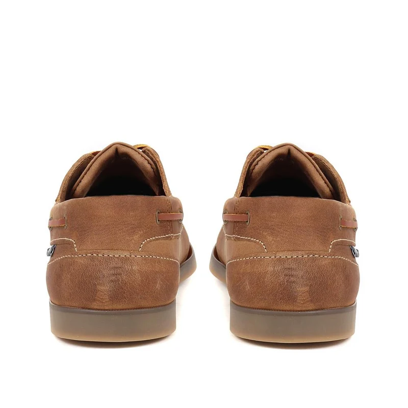 Parsons Leather Boat Shoes - PARSONS / 320 153 - Tobacco