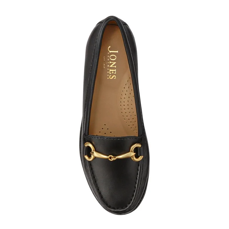 Lorella Leather Heeled Loafers - LORELLA / 327 456 - Black Leather