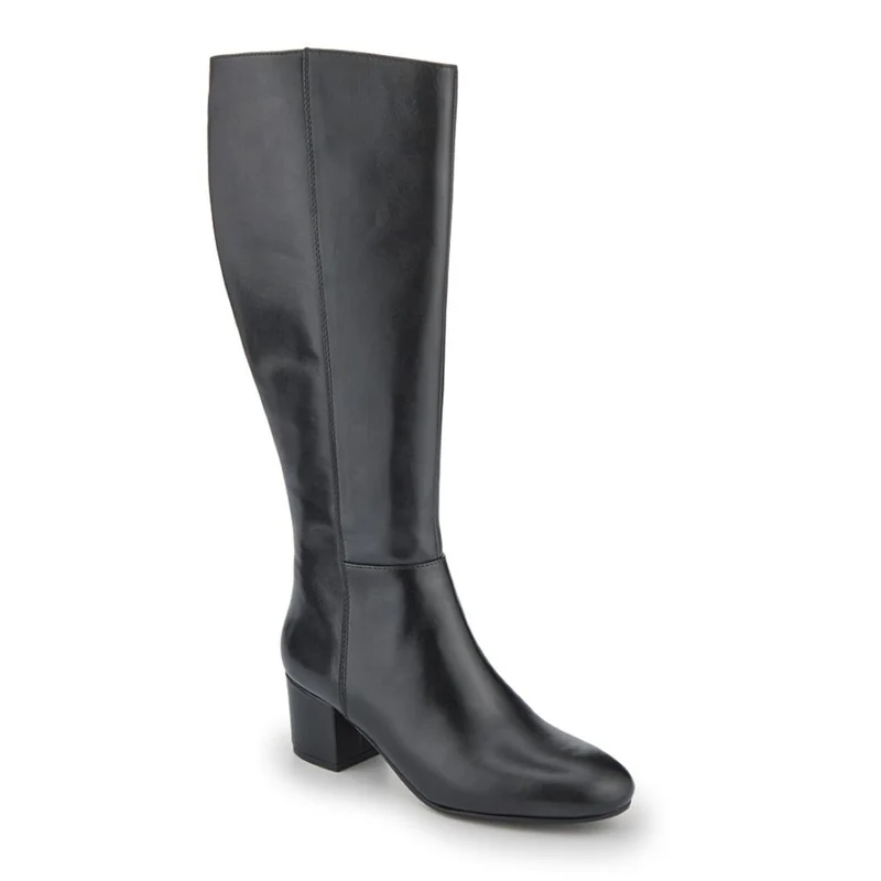 LouLou1 Slim Calf-Fit Long Boots - LOULOU1S / 328 288 - Black Leather