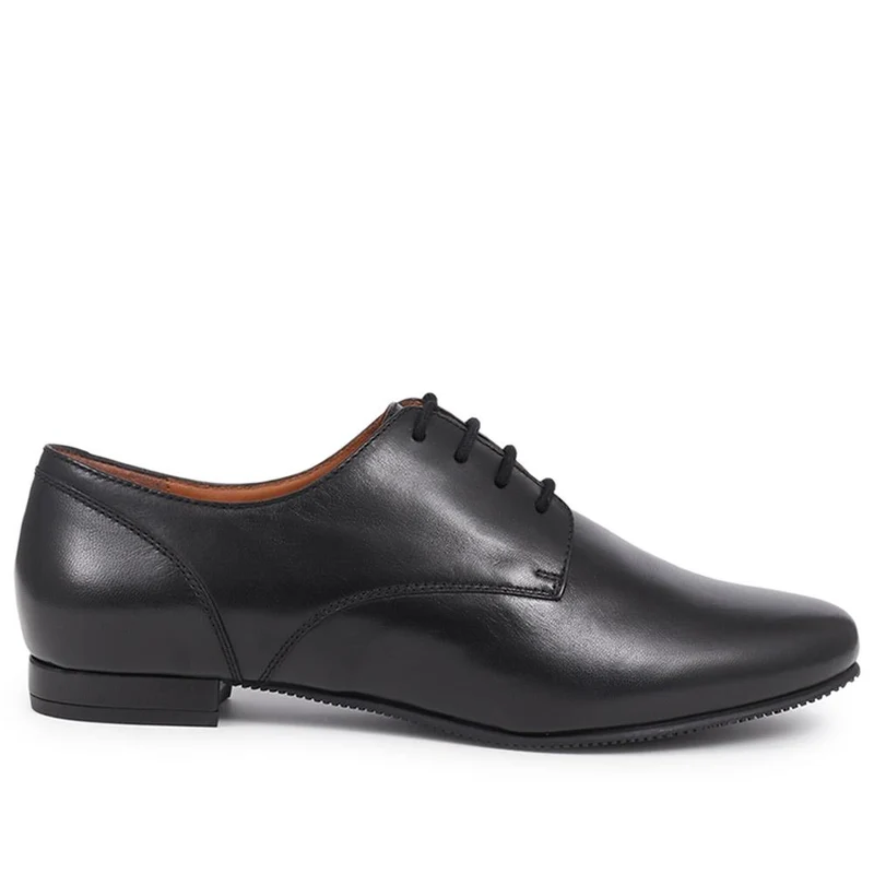 Tanaya Leather Derby Shoes - TANAYA / 325 770 - Black