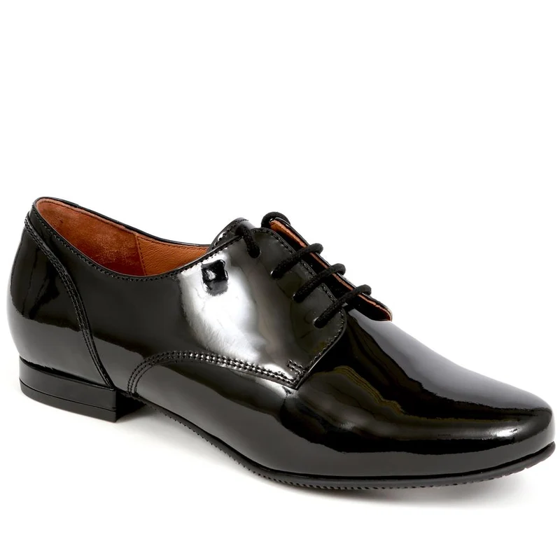 Tanaya Leather Derby Shoes - TANAYA / 325 770 - Black Patent