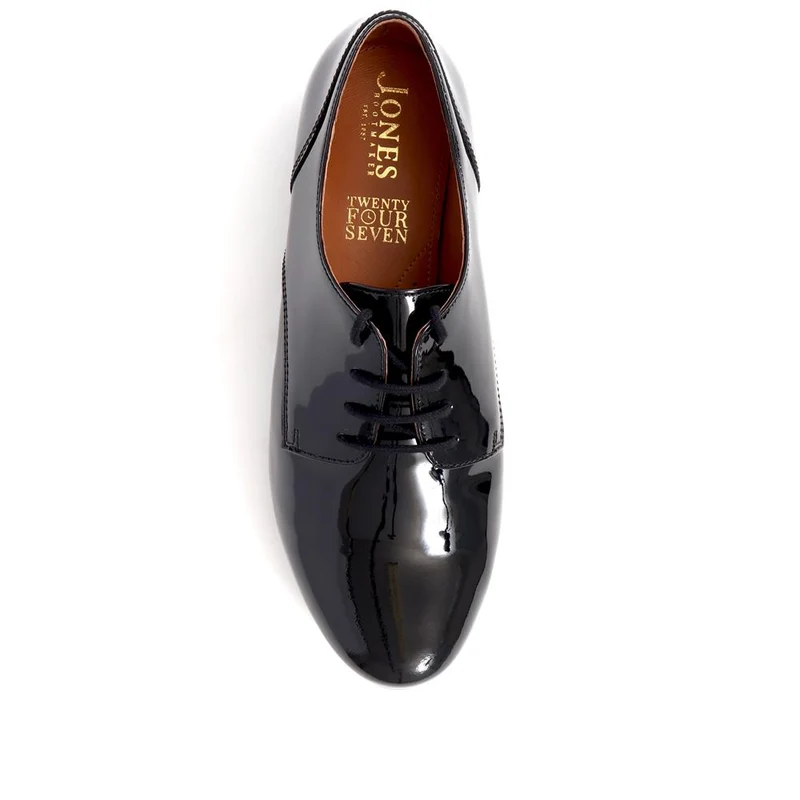 Tanaya Leather Derby Shoes - TANAYA / 325 770 - Black Patent