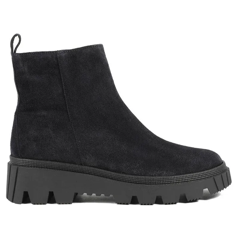 Gabor Chunky Leather Zip Up Ankle Boots - GAB42545 / 329 075