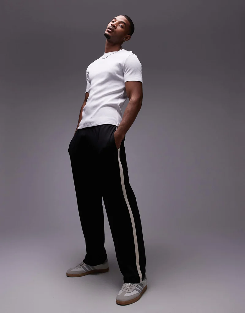 Topman skinny fit ribbed t-shirt in white