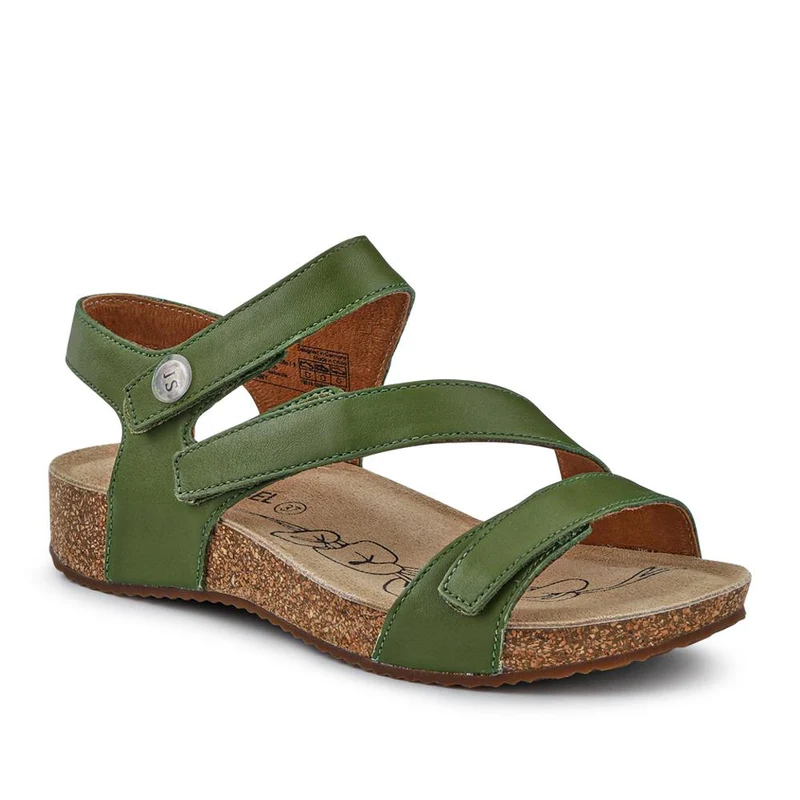 All-Leather Touch-Fasten Sandals - JOSEF41513 / 327 241 - Green