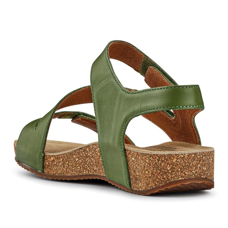All-Leather Touch-Fasten Sandals - JOSEF41513 / 327 241 - Green