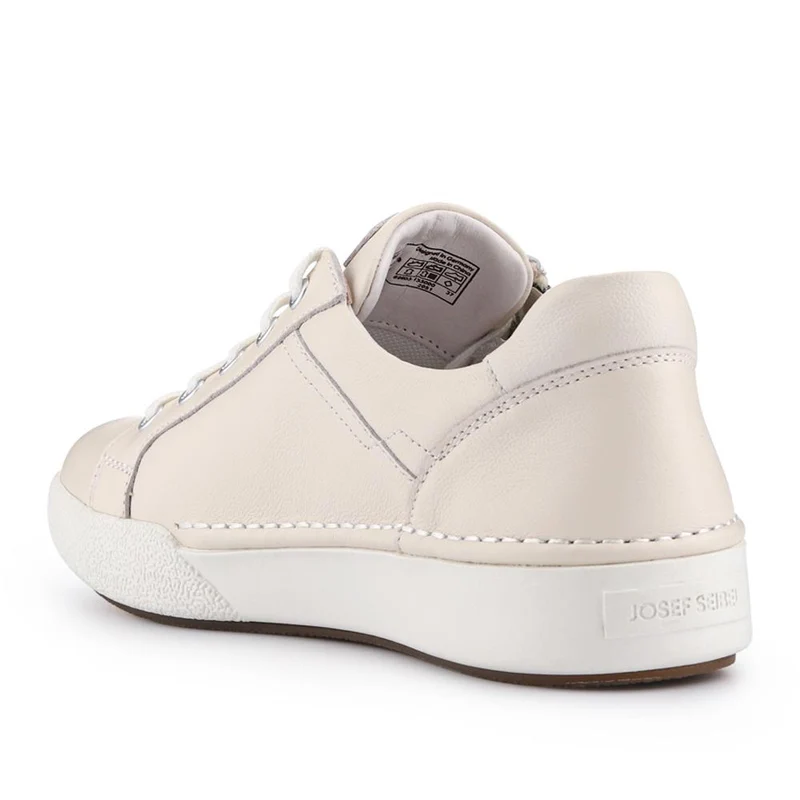 All-Leather Dual-Fastening Trainers - JOSEF41511 / 327 240 - White