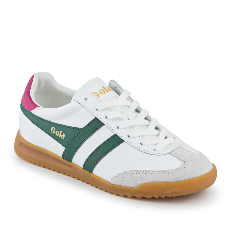 Gola Torpedo Leather Trainers - JAC41503 / 326 754 - White-Emerald