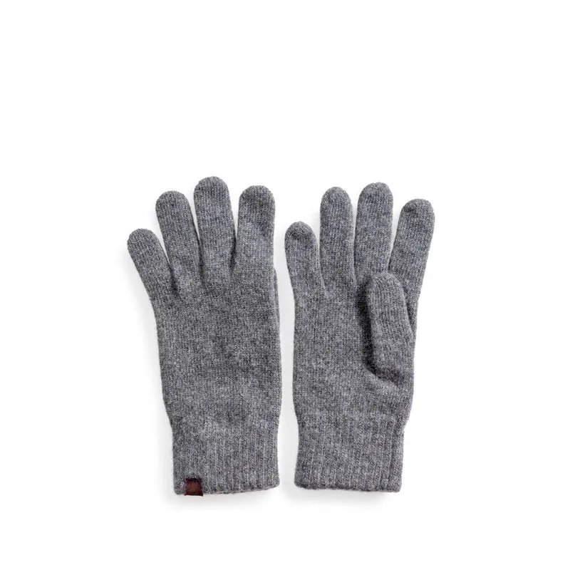 Handschuhe wolle grau
