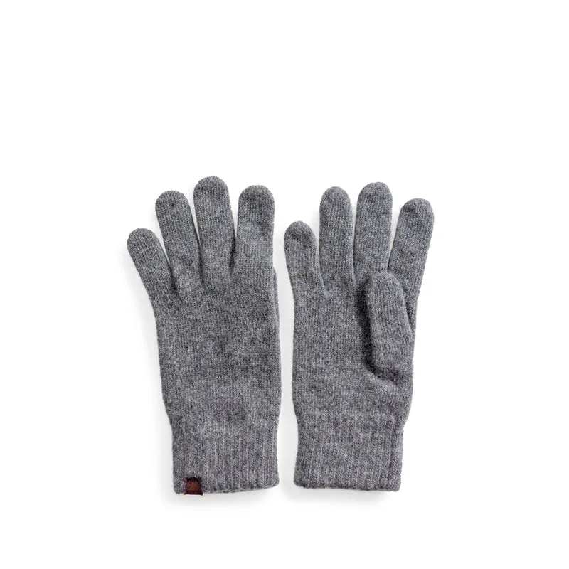 Handschuhe wolle grau