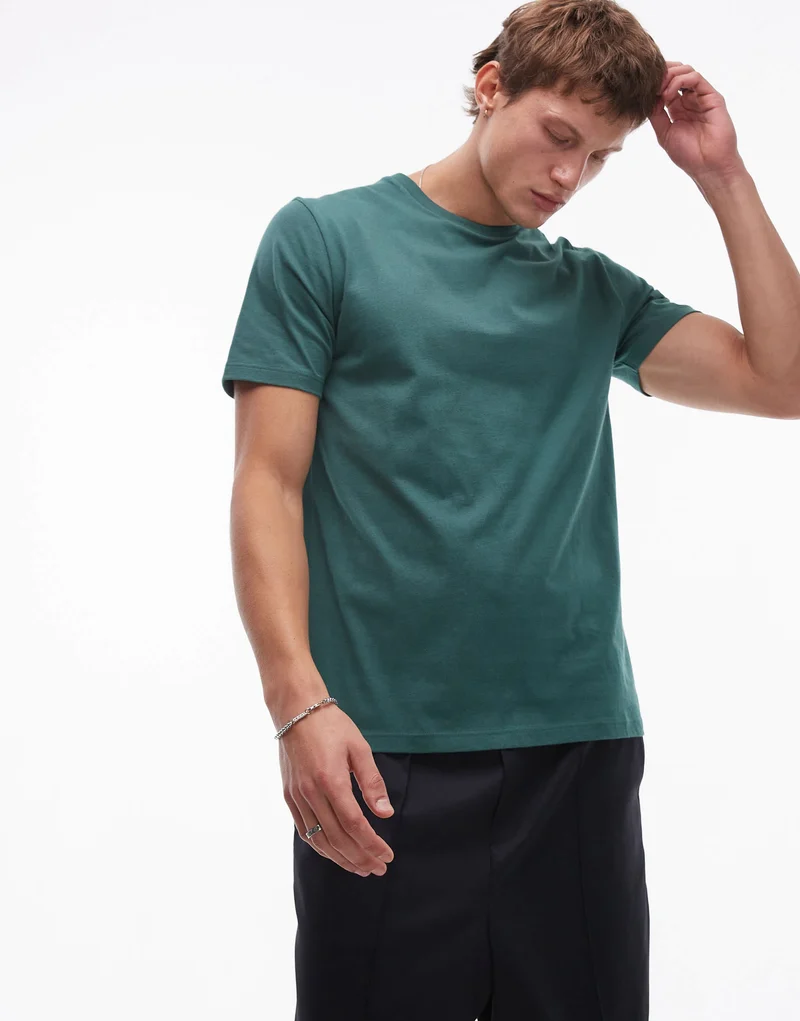 Topman regular fit t-shirt in green