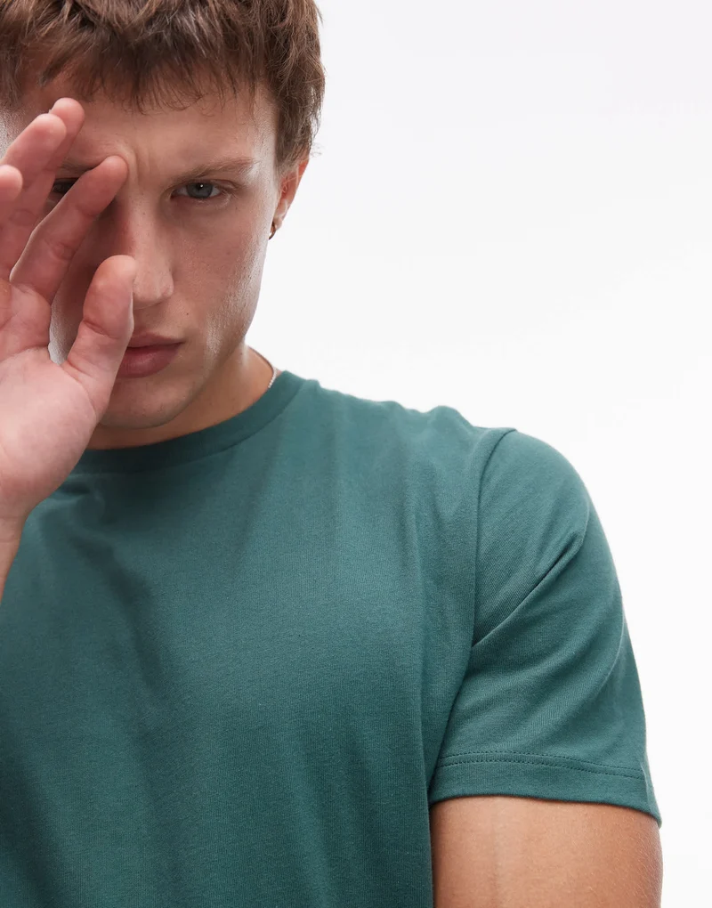 Topman regular fit t-shirt in green