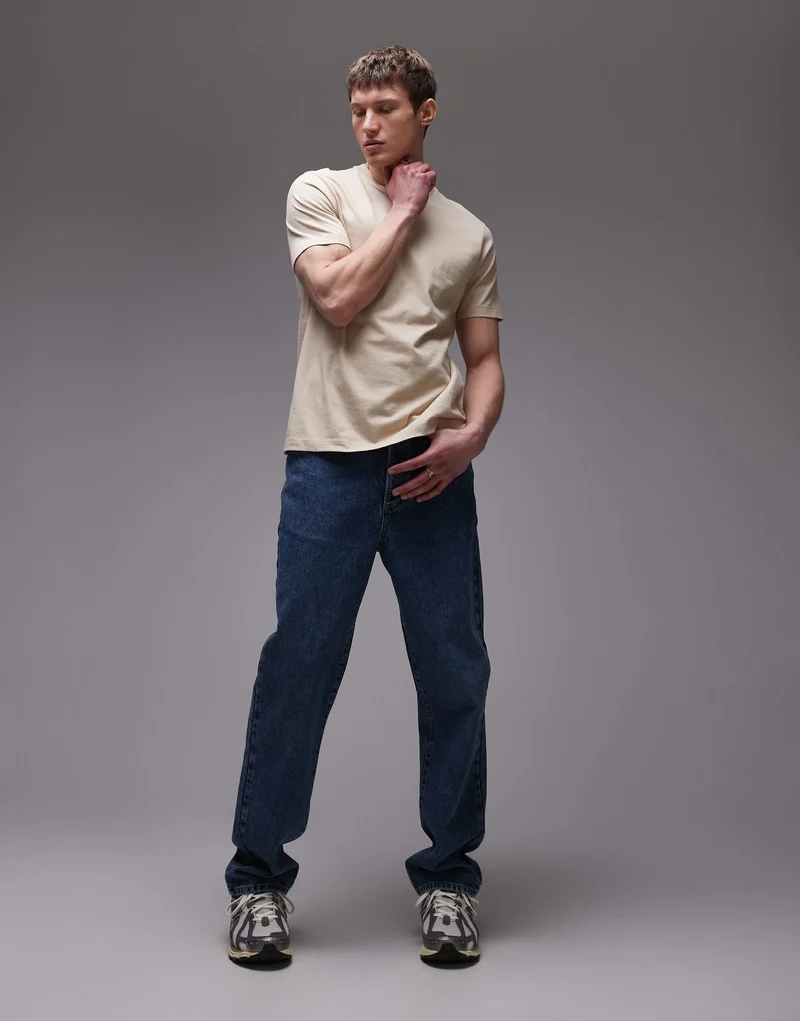 Topman regular fit t-shirt in stone