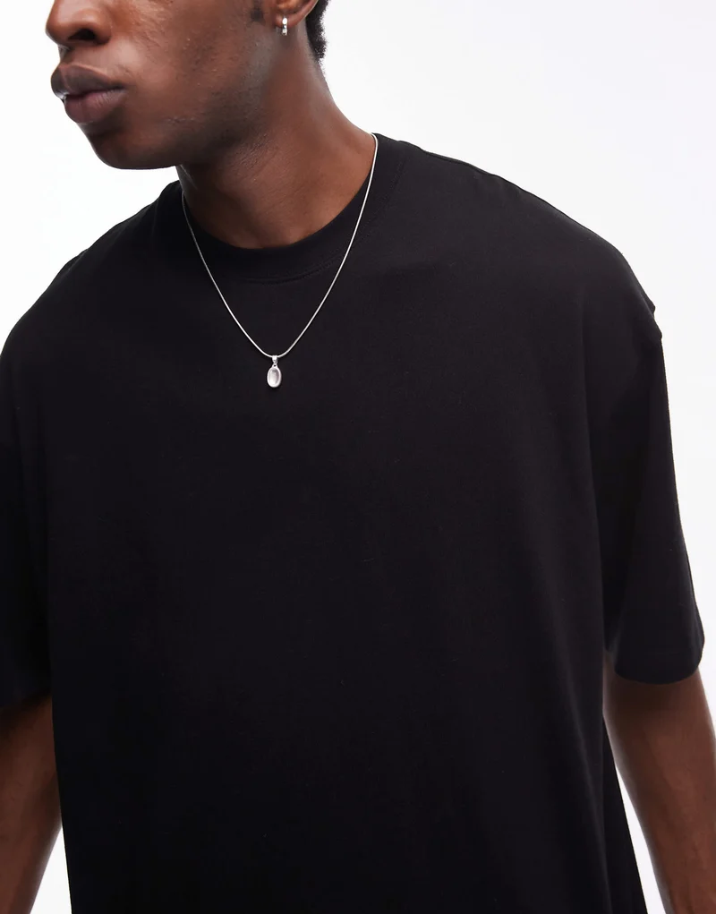 Topman extreme oversized fit t-shirt in black
