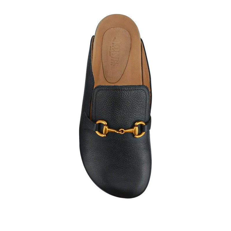 Geona Leather Mules - GEONA / 327 144 - Black