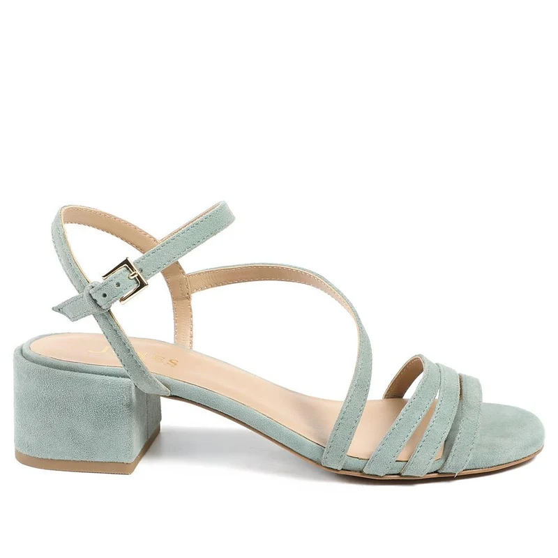 Ginette2 Heeled Leather Sandals - GINETTE2 / 325 061