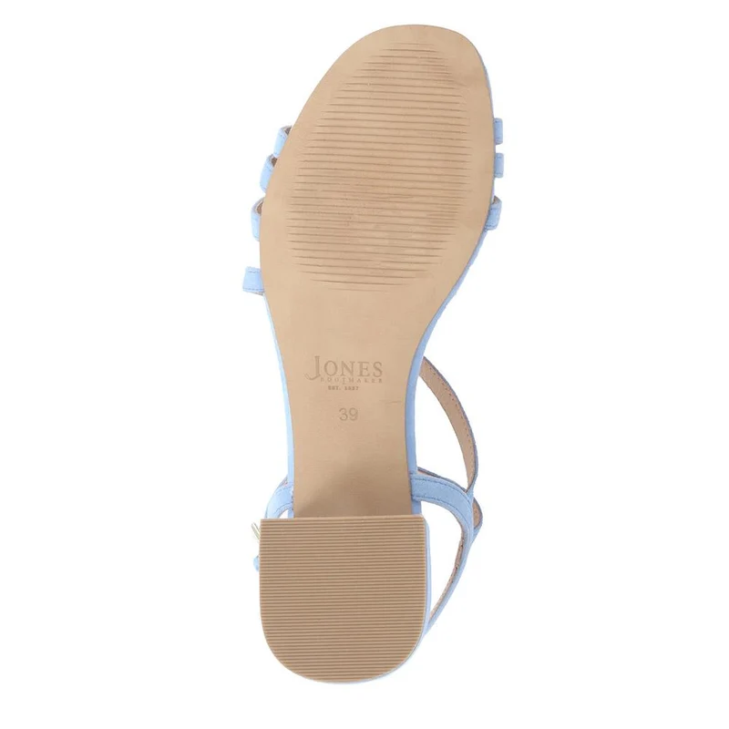 Ginette2 Heeled Leather Sandals - GINETTE2 / 325 061 - Pale Blue