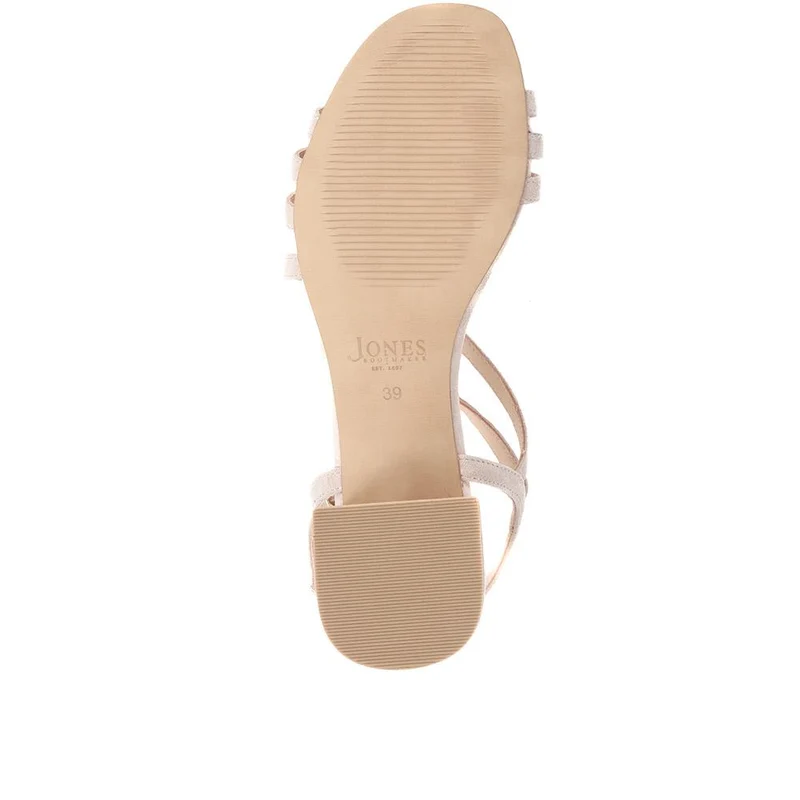 Ginette2 Heeled Leather Sandals - GINETTE2 / 325 061 - Beige