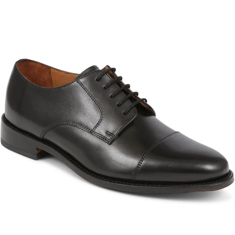 Bennett Goodyear Welted Leather Derby Shoes - BENNETT / 325 310 - Black
