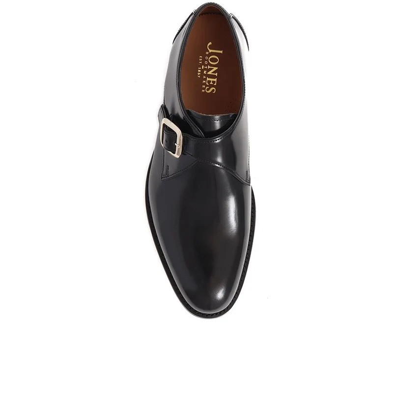 Aidan Goodyear Welted Leather Monk Shoes - AIDAN / 325 309 - Black