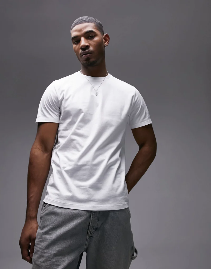 Topman regular fit t-shirt in white