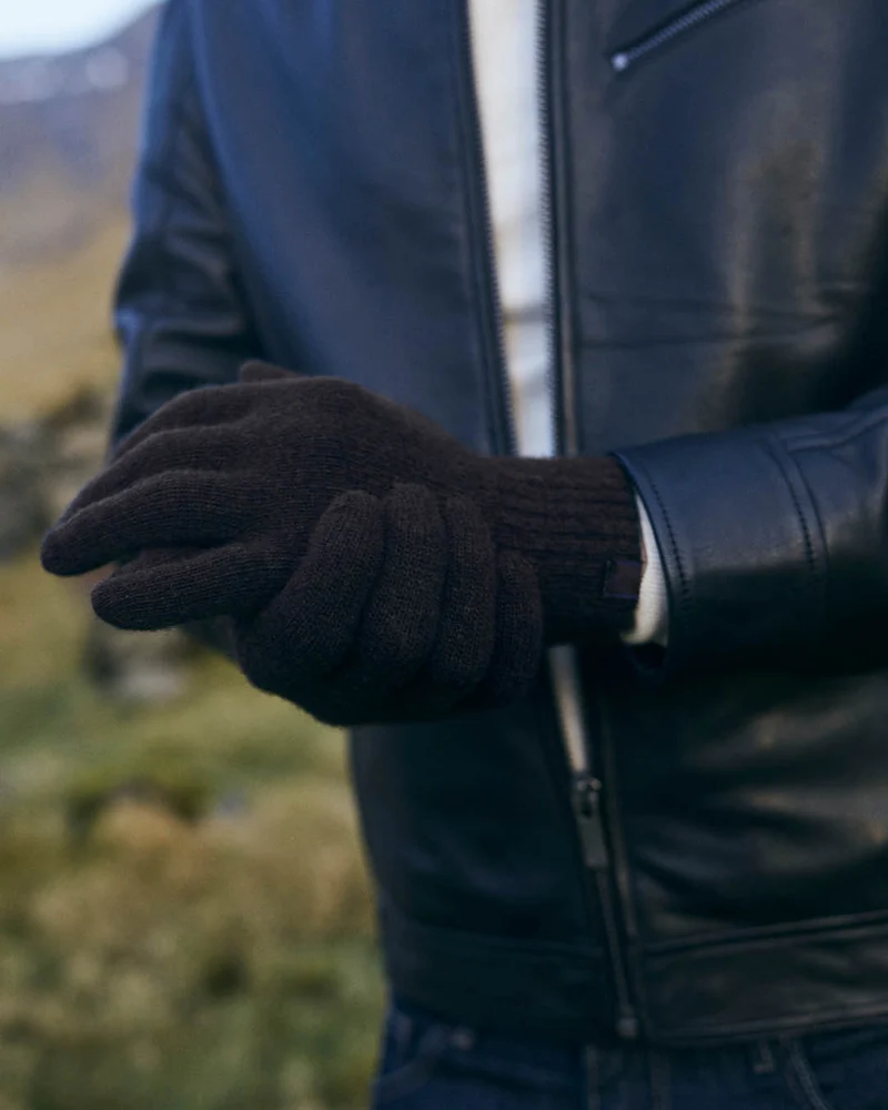 Handschuhe wolle braun