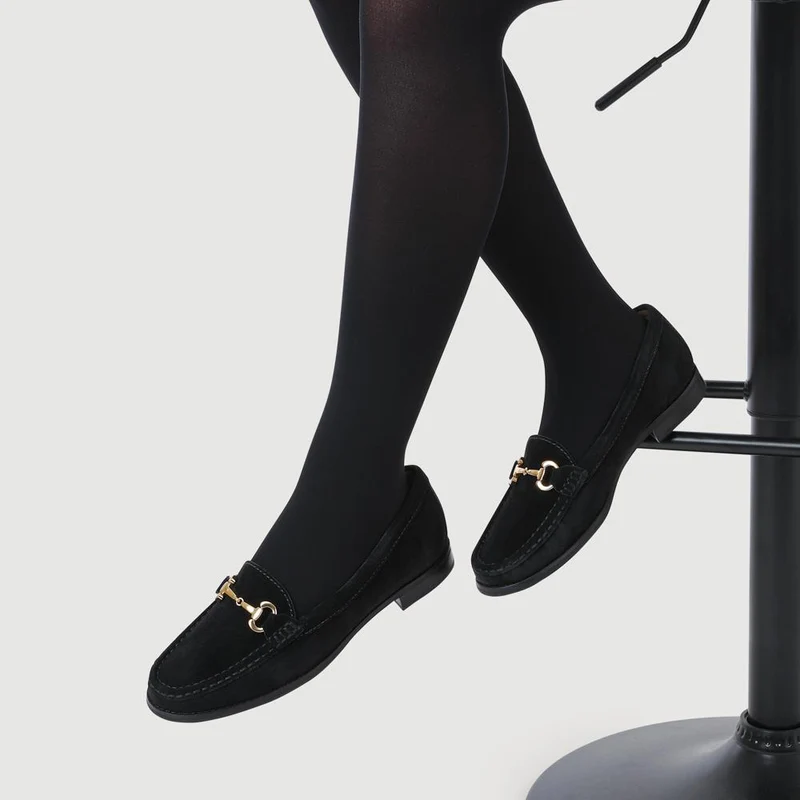 Lex Wide-Fit Suede Loafers - LEXWIDE / 328 250 - Black Suede