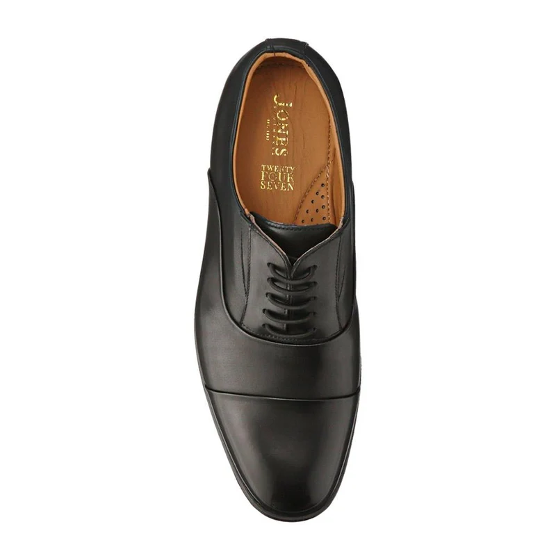 Maloney Wide Fit Smart Leather Oxfords - MALONEY / 327 067 - Black