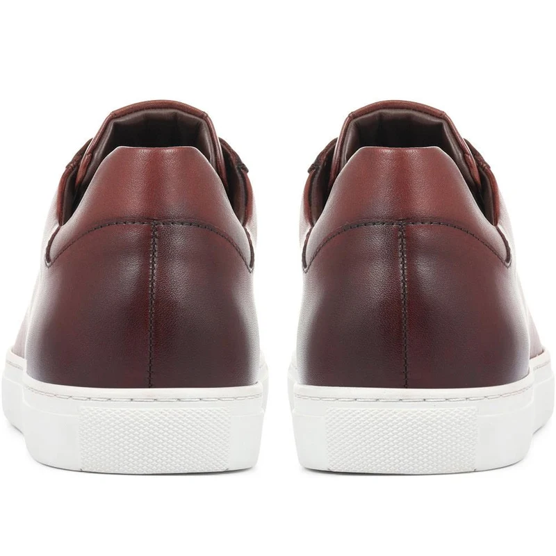 Simon Leather Men's Trainers - SIMON / 319 270 - Cognac Leather