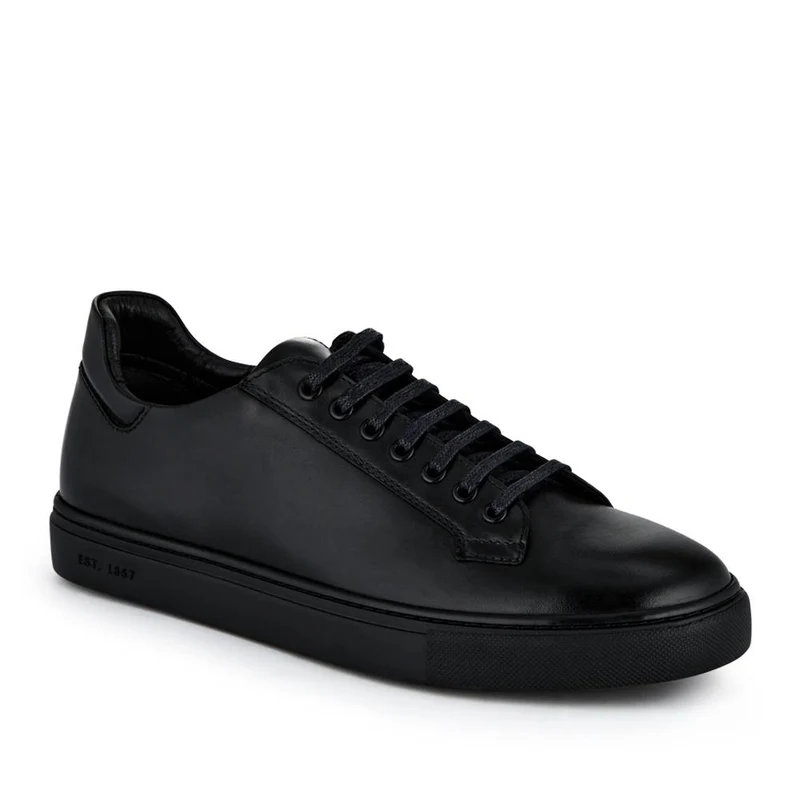 Simon Leather Men's Trainers - SIMON / 319 270 - Black-Black