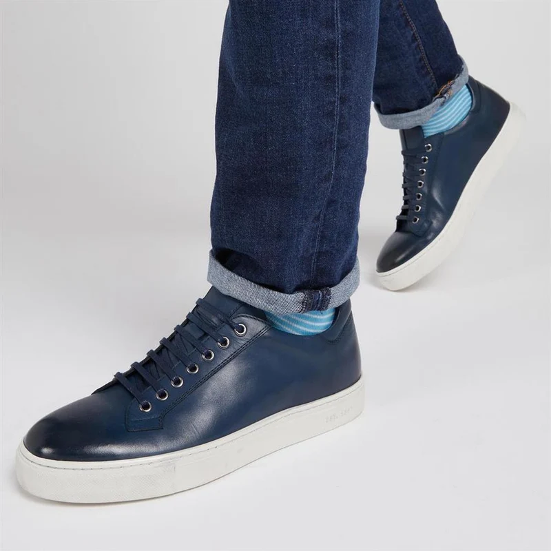 Simon Leather Men's Trainers - SIMON / 319 270 - Navy