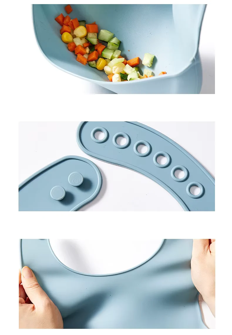 Verstellbares wasserdichtes Baby-Lätzchen – Weiches Lätzchen für den Alltag