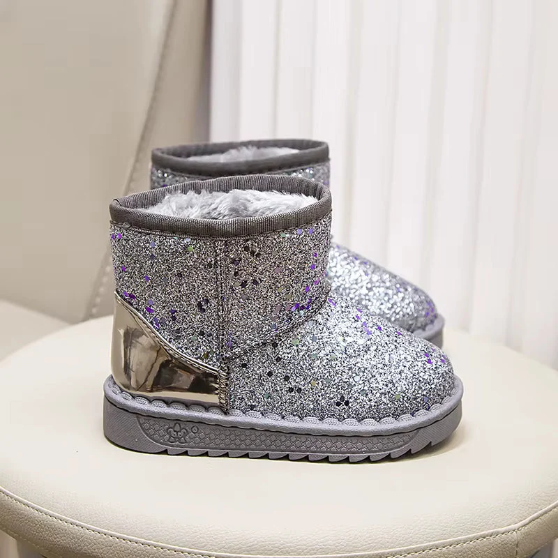 Soreli Kinderstiefel mit Glitzerdetails – Knöchelhoch für Herbst und Winter